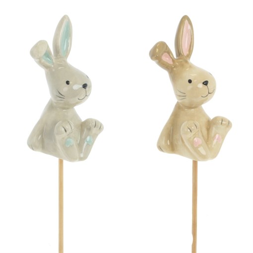 Изделие декоративное (вставка) "Заяц", L4,5 W4,5 H24 см, 2в. - фото 387317