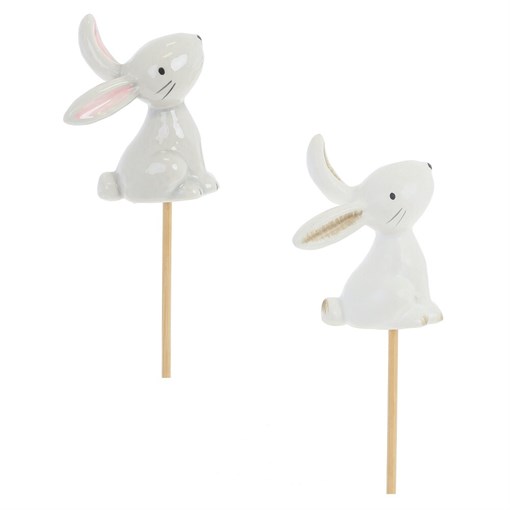 Изделие декоративное (вставка) "Заяц", L4,5 W3,5 H24 см, 2в. - фото 387325