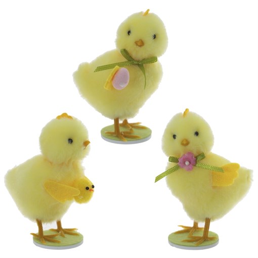 Фигурка декоративная "Цыпленок", L5 W8 H10 см, 3в. - фото 387408