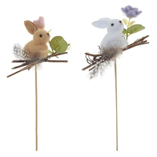 Изделие декоративное (вставка) "Заяц", L12 W4 H24 см, 2в. - фото 387423