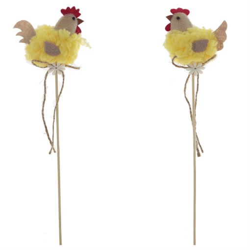 Изделие декоративное (вставка) "Курица", L8 W4 H31 см, 2в. - фото 387428