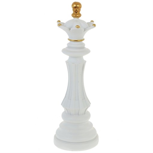 Фигурка декоративная "Шахматная королева", L11,5 W11,5 H36 см - фото 387578