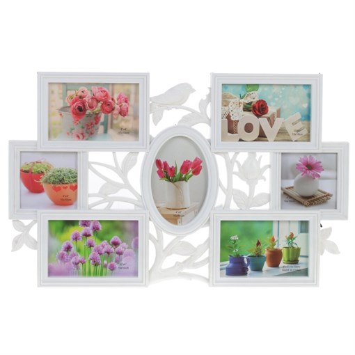 Фоторамка для 7 фото, L53 W2 H33,5 см - фото 387595