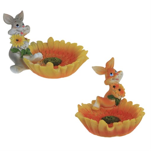 Пепельница"Заяц",  L9 W10 H8 см, 2в. - фото 388083