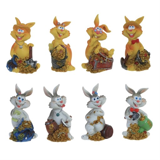 Шкатулка "Заяц", L7 W7 H13 см, 8в. - фото 388093