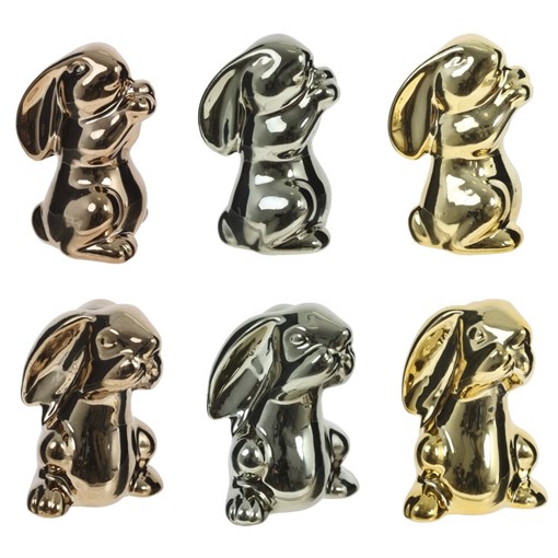 Фигурка декоративная "Заяц", L5 W4,5 H6 см, 6в. - фото 388218