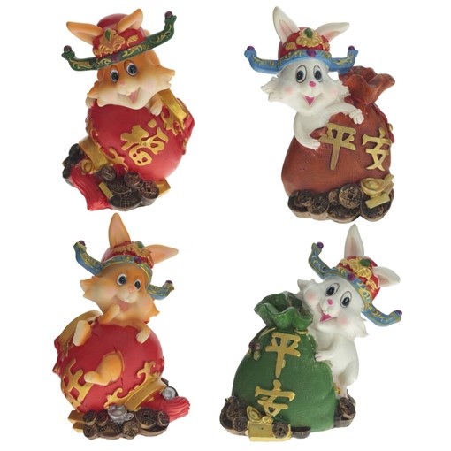 Копилка "Заяц", L9,5 W7 H12 см, 4в. - фото 388383