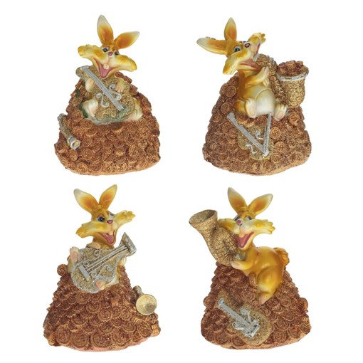 Копилка "Заяц", L8,5 W8 H9,5 см, 4в. - фото 388393