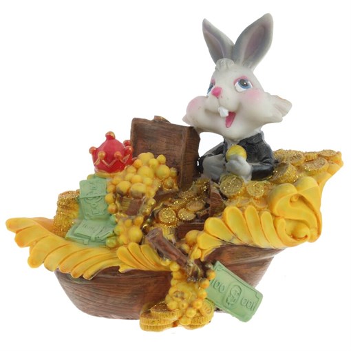 Копилка "Заяц", L17 W7 H15 см, 2в. - фото 388542