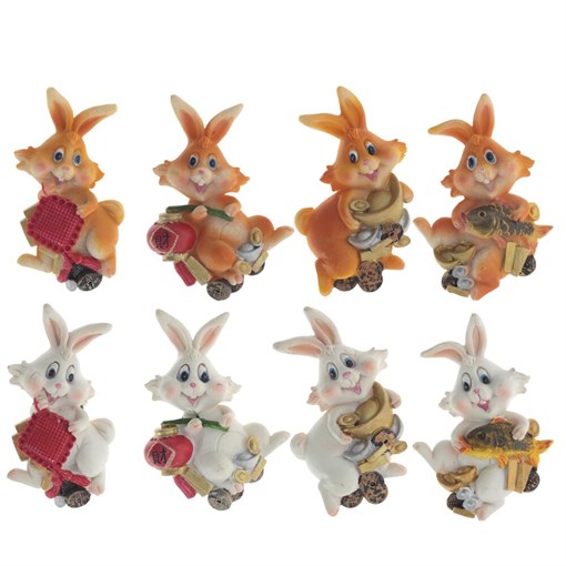 Магнит "Заяц", L5,5 W2 H7,5 см, 8в. - фото 388567