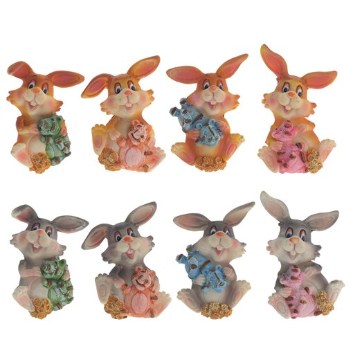 Магнит "Заяц", L5 W1 H7 см, 8в. - фото 388585