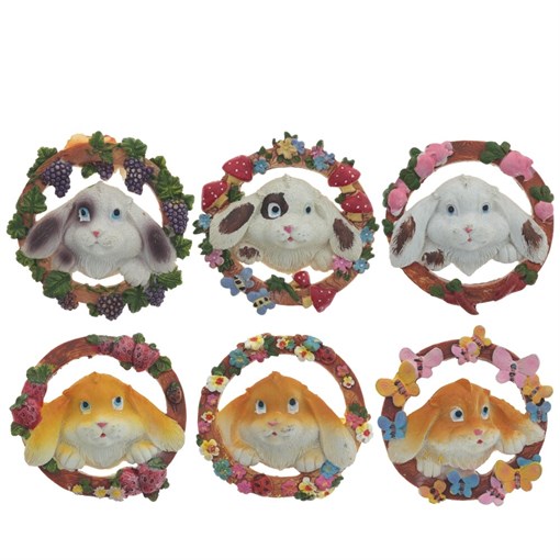 Магнит "Заяц",  L7 W2 H7 см, 6в. - фото 388625