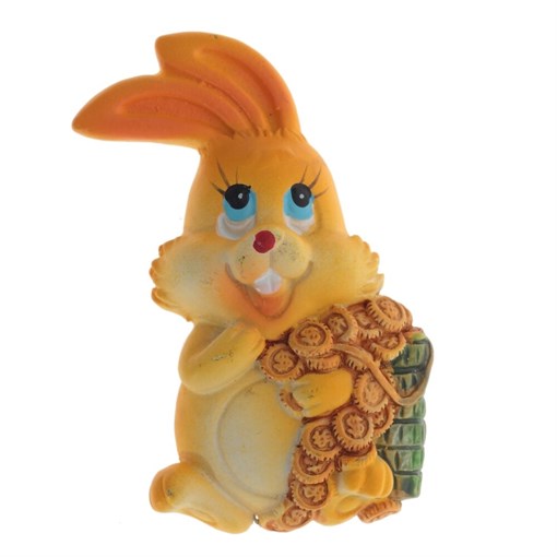Изделие декоративное с магнитом «Заяц», L4 W2 H6 см - фото 388668