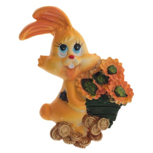 Изделие декоративное с магнитом «Заяц», L4 W2 H5 см - фото 388670