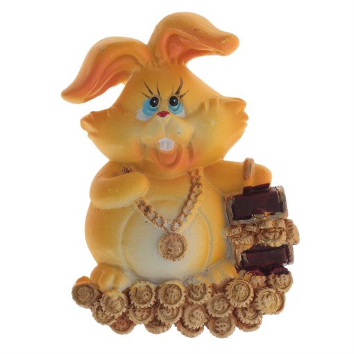 Изделие декоративное с магнитом «Заяц», L4 W1,5 H6 см - фото 388671