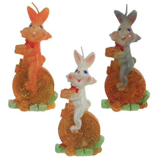 Свеча "Заяц", L6 W4 H13 см - фото 388711