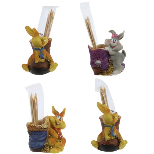 Подставка "Заяц", L5,5 W4,5 H6 см, 4в. - фото 388875