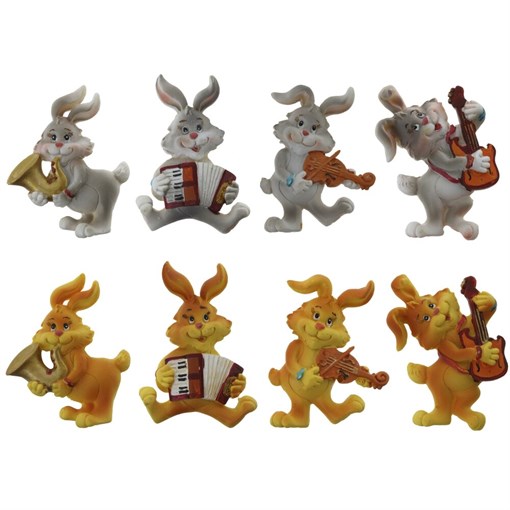 Магнит "Заяц", L6 W1,5 H6,5 см, 8в. - фото 388914