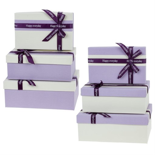 Коробка подарочная, набор из 3-х шт, L16 W23 H9 см, 2в. - фото 389132