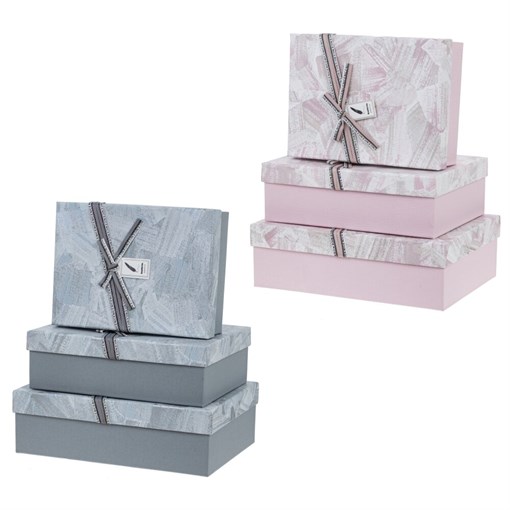 Коробка подарочная, набор из 3-х шт, L21 W29 H9 см, 2в. - фото 389178