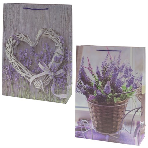 Пакет подарочный (бумага, плотность 210г/м2, блок 12шт), L40 W15 H55 см, 2в. - фото 389409