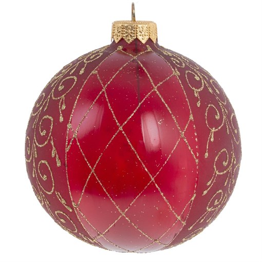 Украшение новогоднее Шар "Венецианская сетка ", L10 W10 H11см - фото 389585