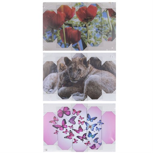 Панно модульное, L135 W3 H82 см, 6в. - фото 389609