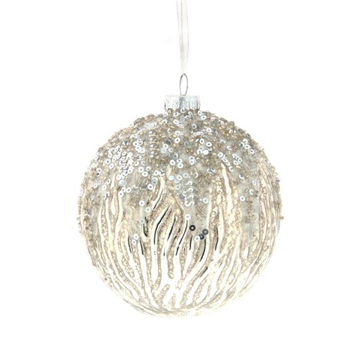 Украшение новогоднее Шар "Наряд принцессы", D10 - фото 390049