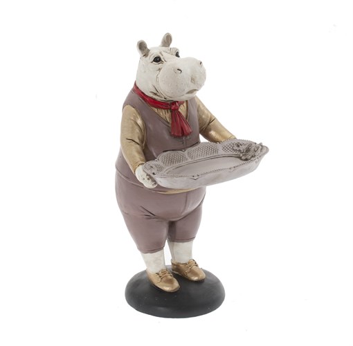 Фигурка декоративная "Бегемот", L14 W18 H29 см - фото 390097