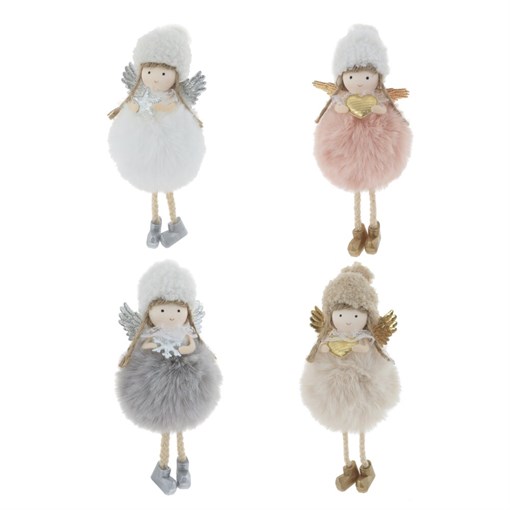 Изделие декоративное подвесное "Девочка", L8 W7 H17 см, 4в. - фото 390205