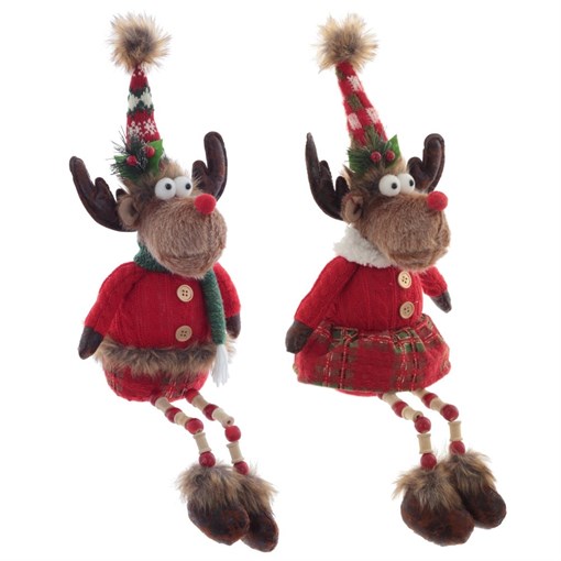 Игрушка набивная "Олень", L19 W12 H54 см, 2в. - фото 390264