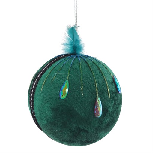 Украшение новогоднее "Шар", D 10 см, L10 W10 H10 см - фото 390314