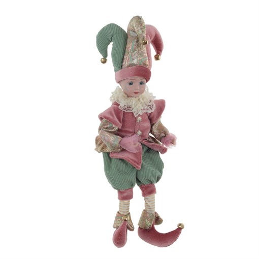 Игрушка мягконабивная "Клоун" (не музыкальный) , сидячий L16 W28 H30 см, стоячий H52 см - фото 390328