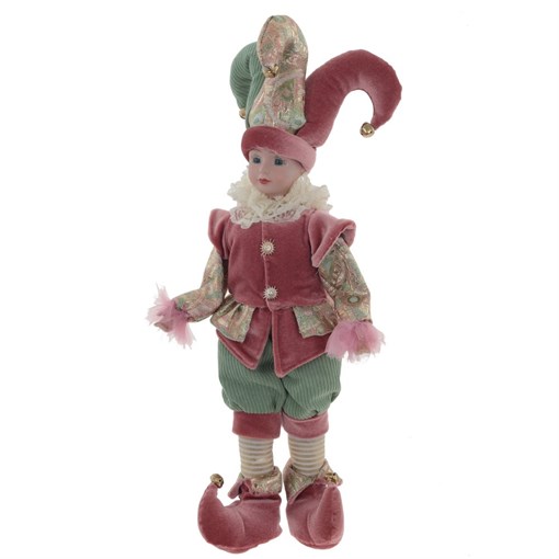 Игрушка мягконабивная "Клоун" (не музыкальный) , с колпаком L20 W13 H52 см, без колпака H42 см - фото 390337