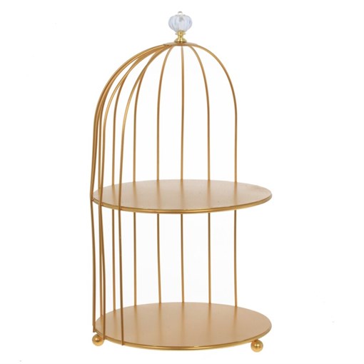 Подставка для торта и пирожных 2-х ярусная, L20 W20 H38 см - фото 390398