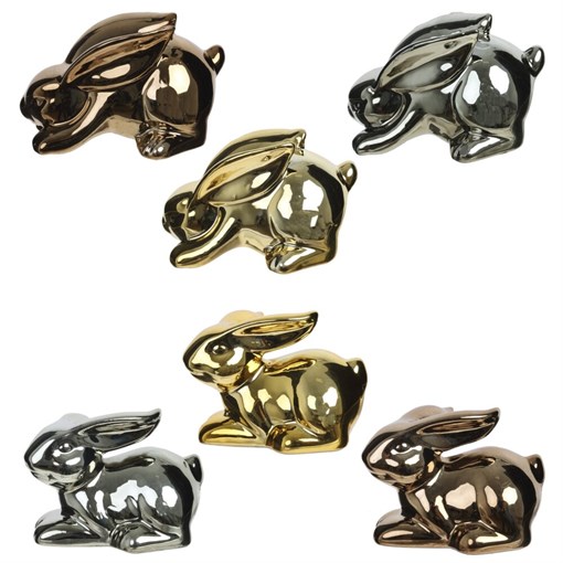 Фигурка декоративная "Заяц", L8 W6 H6 см, 6в. - фото 390440