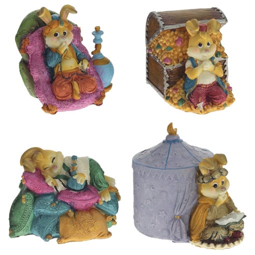 Копилка "Заяц", L10 W9,5 H10 см, 4в. - фото 390489