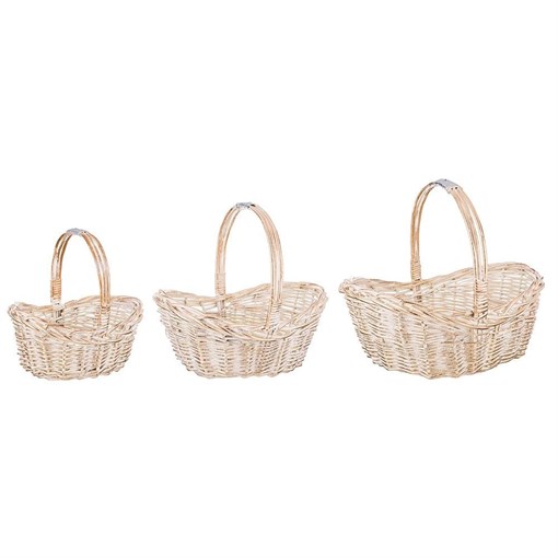 Набор корзин из 3-х шт l:46*34*20/39, m:38x28.5x12.5x18x32.5, s:30*23*15/27 см - фото 391175