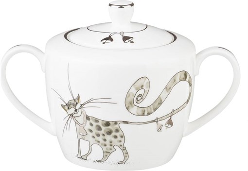 Сахарница "Котики" 450 мл - фото 391237