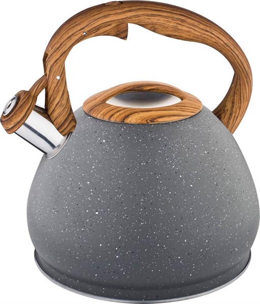 Чайник agness со свистком 3,0 л термоаккумулирующее дно, индукция - фото 391436