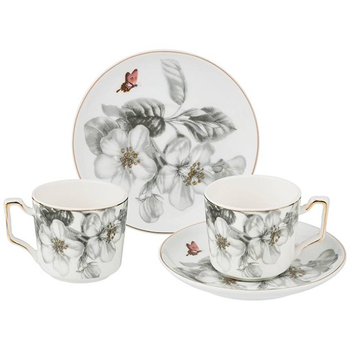 Кофейный набор lefard "Райские яблочки" на 2 персоны 4 предмета 120 мл - фото 391590