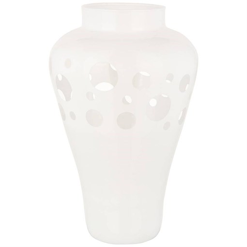 Ваза "Hypnotic zoe white" H=26см - фото 391608