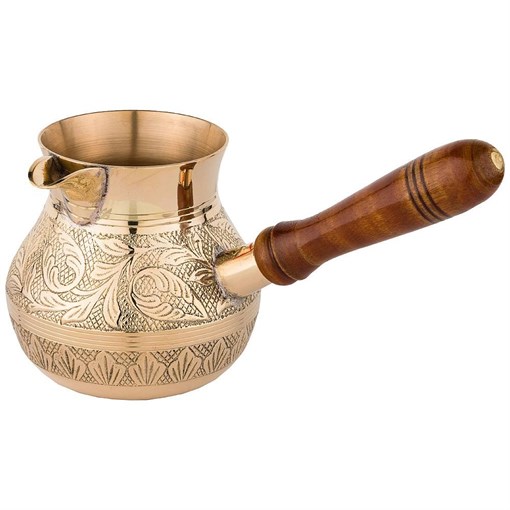 Турка резная "Graving" 450 мл латунь - фото 391759