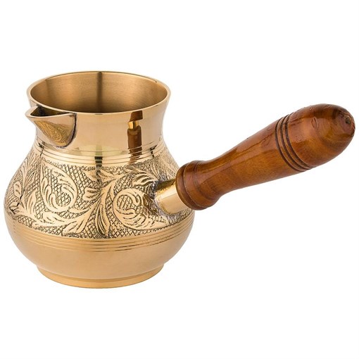 Турка резная "Graving" 450 мл латунь - фото 391763