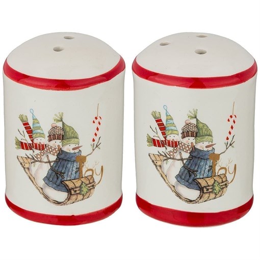 Набор для специй "Зимняя забава" 2пр. 4,5*4,5*7 см - фото 391940