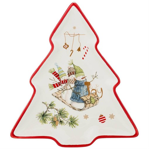 Блюдо "Зимняя забава" 23*20*2 см - фото 391996