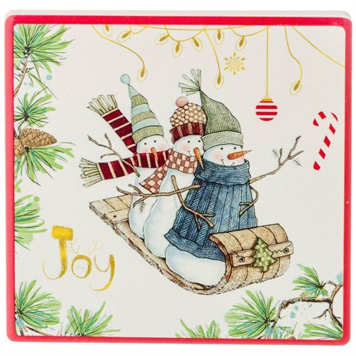 Подставка под горячее "Зимняя забава" 9,5*9,5*1 см - фото 392047