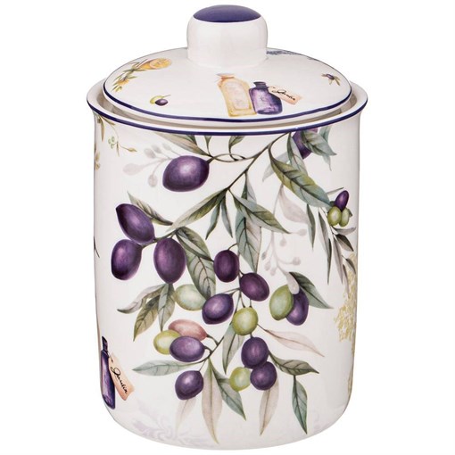 Банка с крышкой "Прованс оливки" 14,5*10,5 см 750 мл - фото 392220