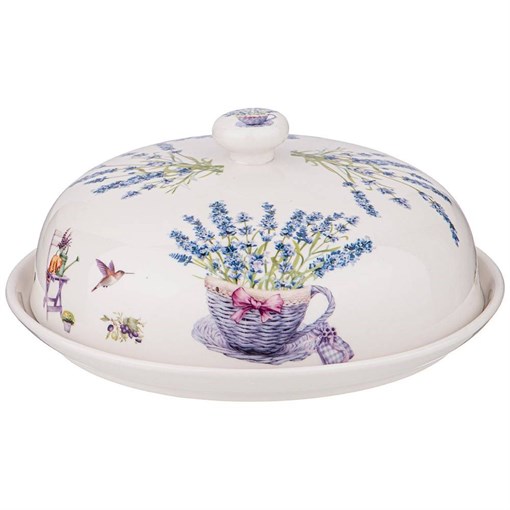 Блюдо круглое с крышкой "Прованс лаванда" 23 см - фото 392238