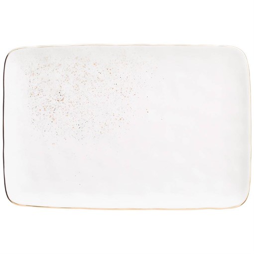 Блюдо прямоугольное bronco "Gold" 30*20,5*2,5 см - фото 392278